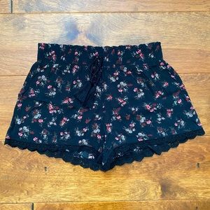 Ardene floral and lace shorts